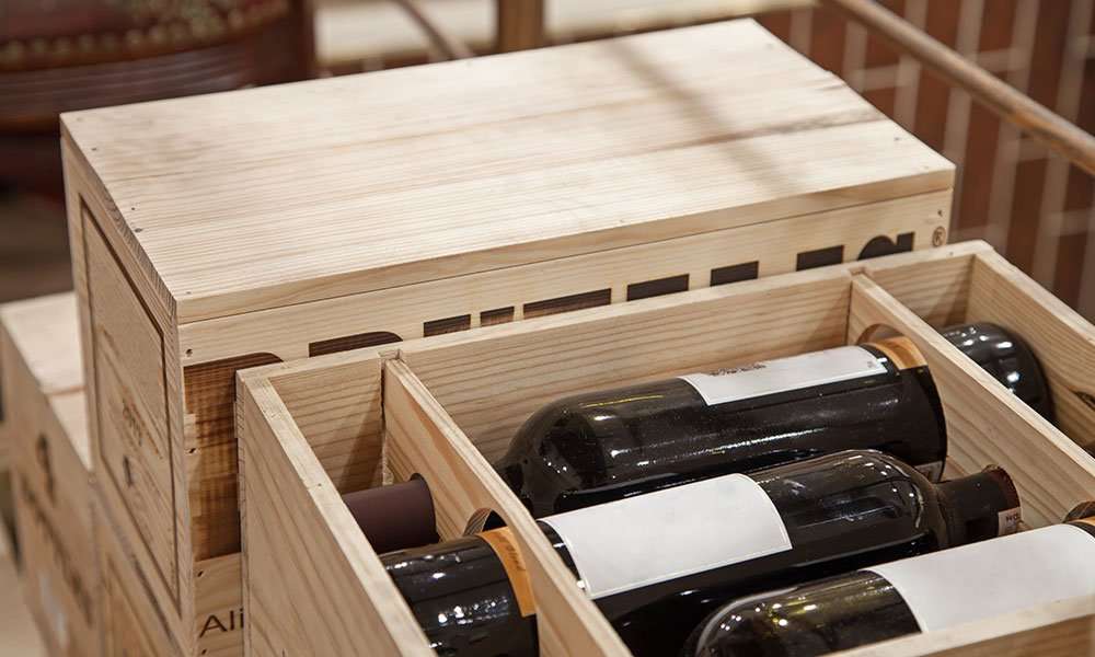 Custom wooden crate with protective inserts for secure product shipping