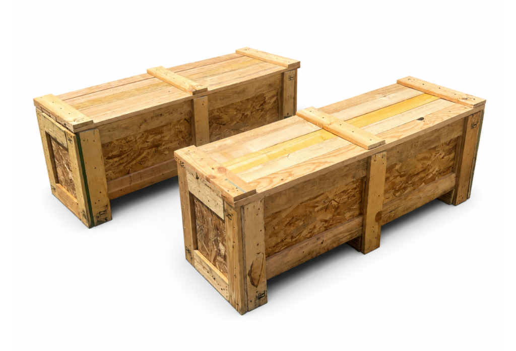 A picture of custom crates.
